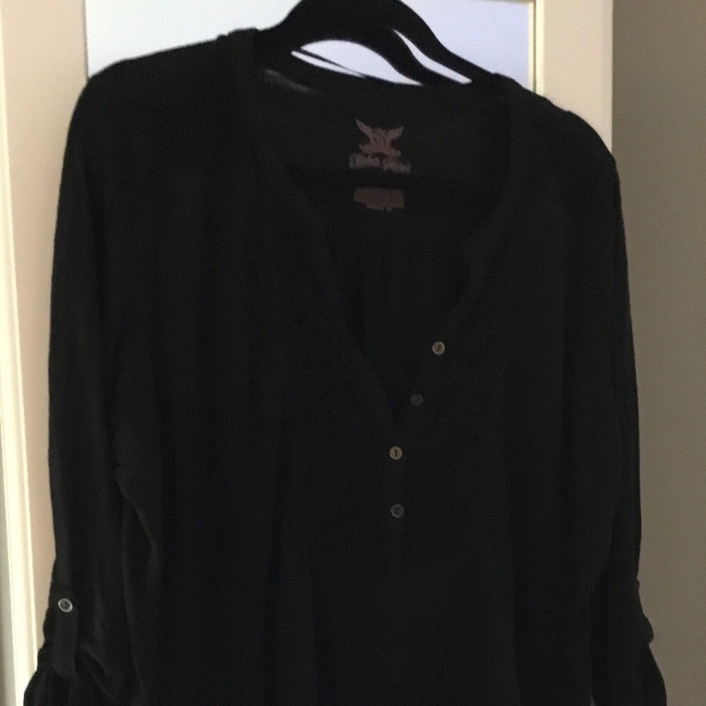 Black 3/4 Sleeve Tee